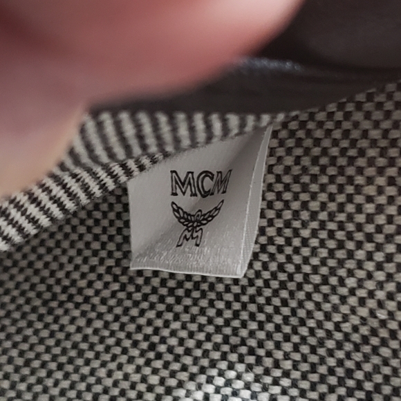 MCM Crossbody Black & Turquoise Reptile Leather Bag - Picture 13 of 14